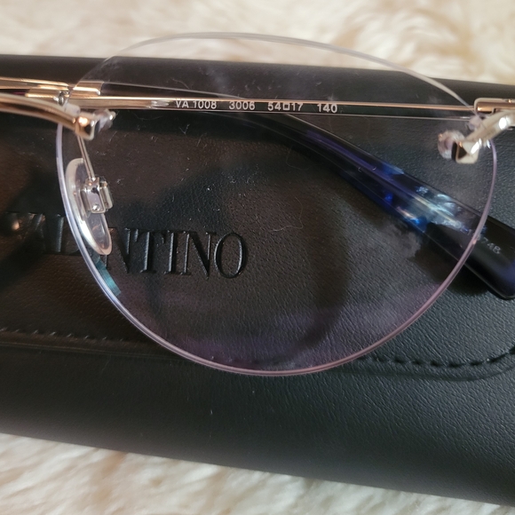 Valentino Silver Rimless Glasses - Picture 7 of 10